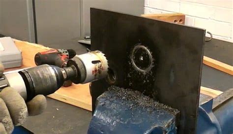 cut hole in sheet metal box|round holes in sheet metal.